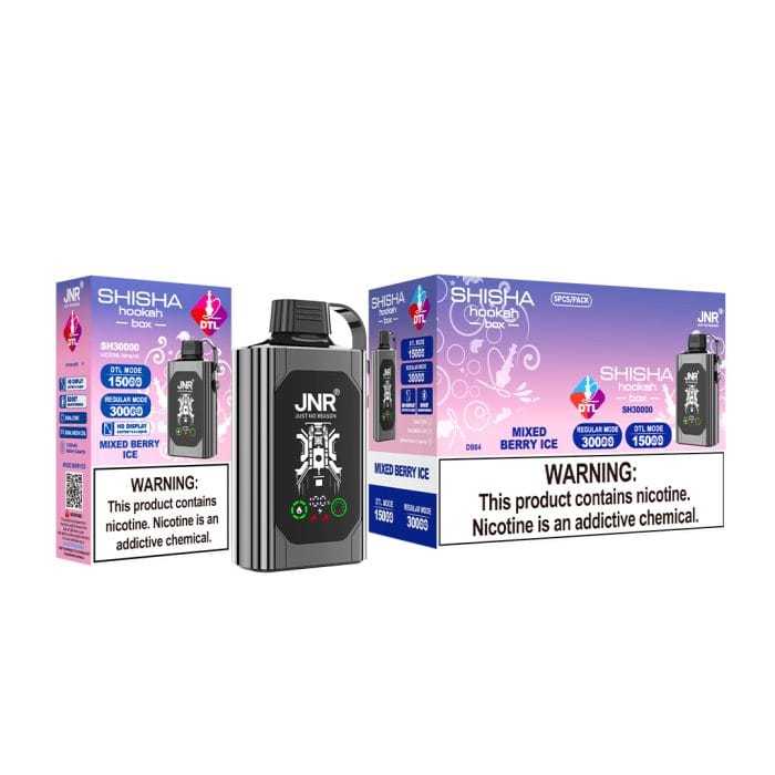 JNRJNR SHISHA Hookah box 30000 puff Disposable Vapemixed berry ice ok