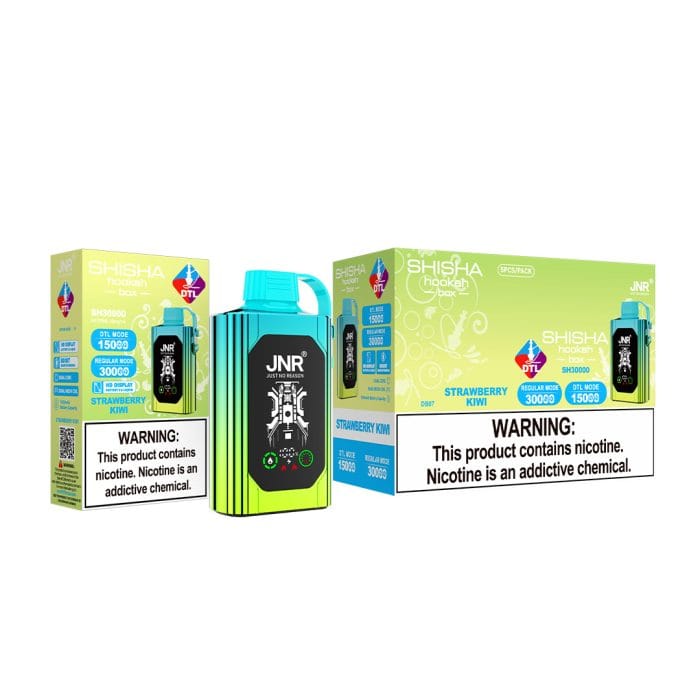 JNRJNR SHISHA Hookah box 30000 puff Disposable Vapestrawberry kiwi