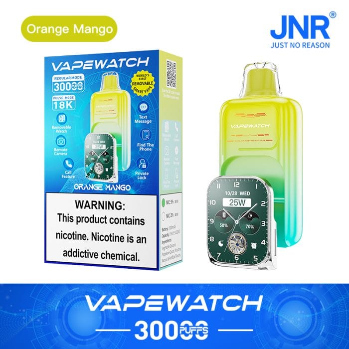 JNRJNR Vape Watch 30000 Puffs Disposable Vapeorange mango