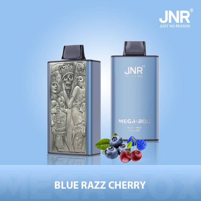 JNRJNR Mega Box 25k  puffs  Disposable Vapeblue razz cherry