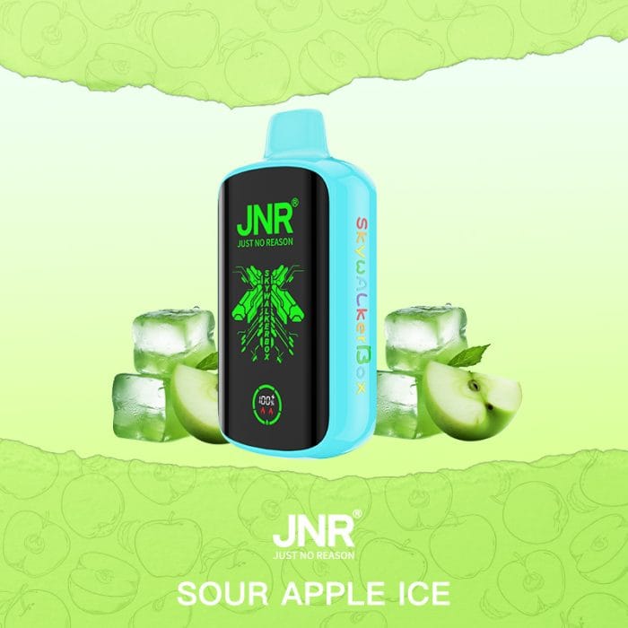 JNRJNR SKYWALKER BOX 30000  puffs  Disposable Vapesour apple ice