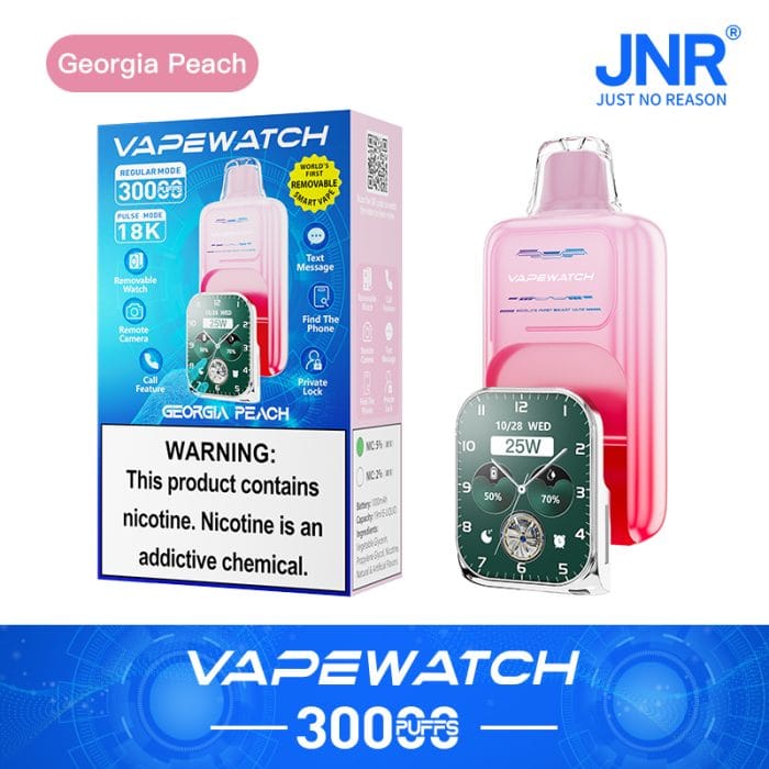 JNRJNR Vape Watch 30000 Puffs Disposable Vapegeorgia peach