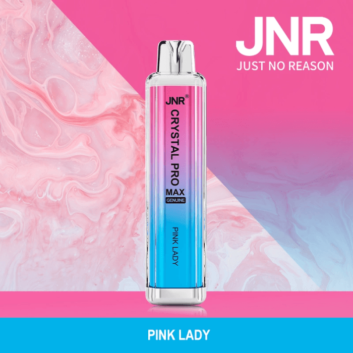 JNRDiscover The Jnr Crystal Pro Max 5000: A High-End 5000 Puff Disposable Vapejnr crystal pro max pink lady
