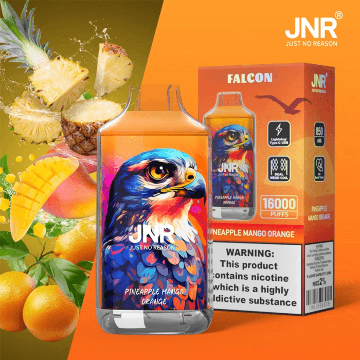 JNRDiscover The Ultimate Vaping Experience With Jnr Falcon 16000 Puff Disposable Vapejnr falcon puff disposable vape