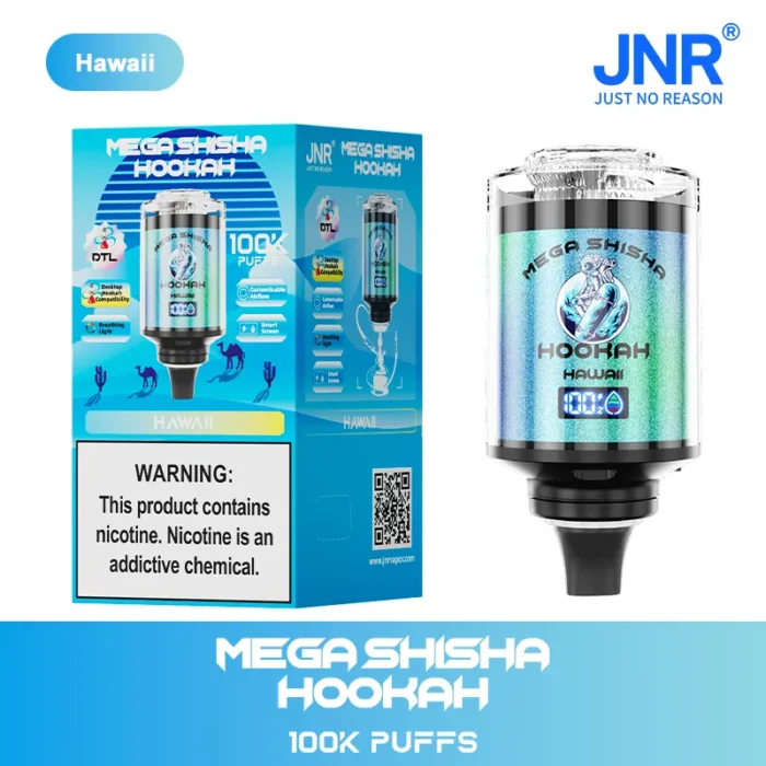 JNRJNR Mega Shisha Hookah 100K Disposable Vape 60mljnr mega shisha hookah k hawaii