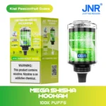 JNRJNR Mega Shisha Hookah 100K Disposable Vape 60mljnr mega shisha hookah k kiwi passionfruit guava