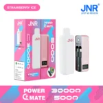 JNRJNR Power Mate 30000 Puffs disposable vapejnr power mate k puff vape strawberry ice