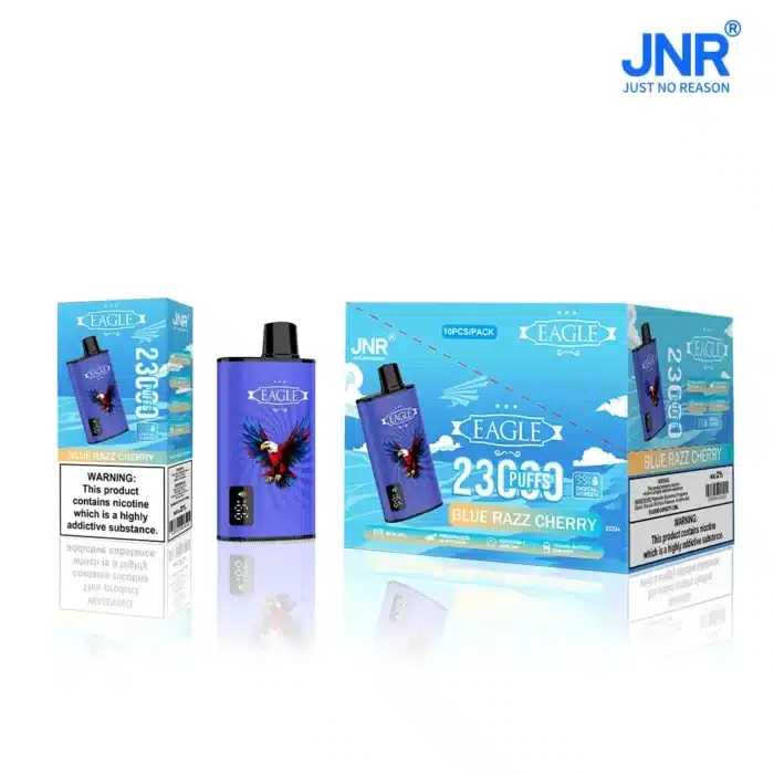 JNRJNR EAGLE Smart Disposable Vape 25ml 23000 Puffs 750mAh Adjustable Airflowimgi jnr eagle disposable vape