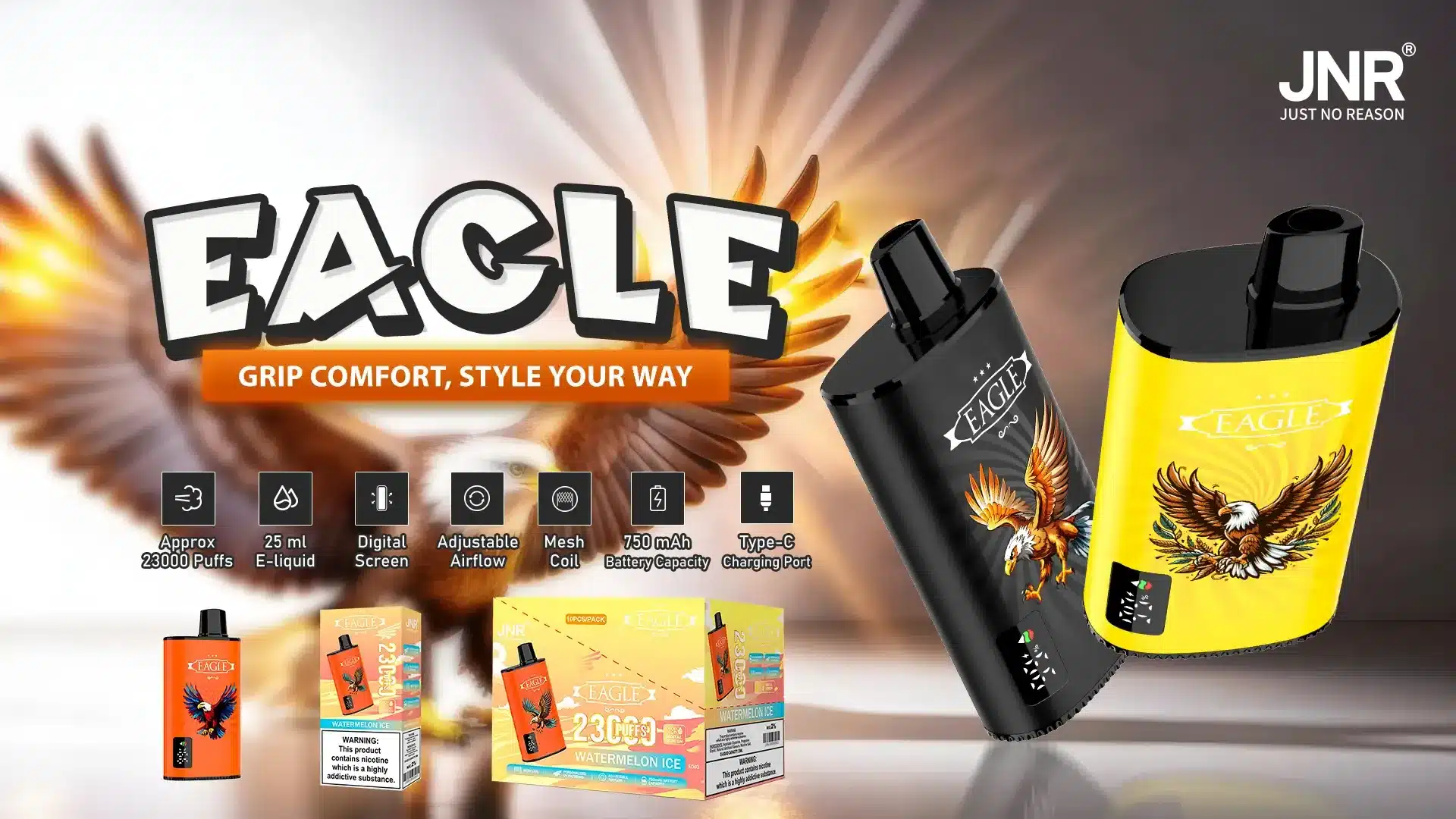 JNR Eagle 23K Smart Disposable Vape