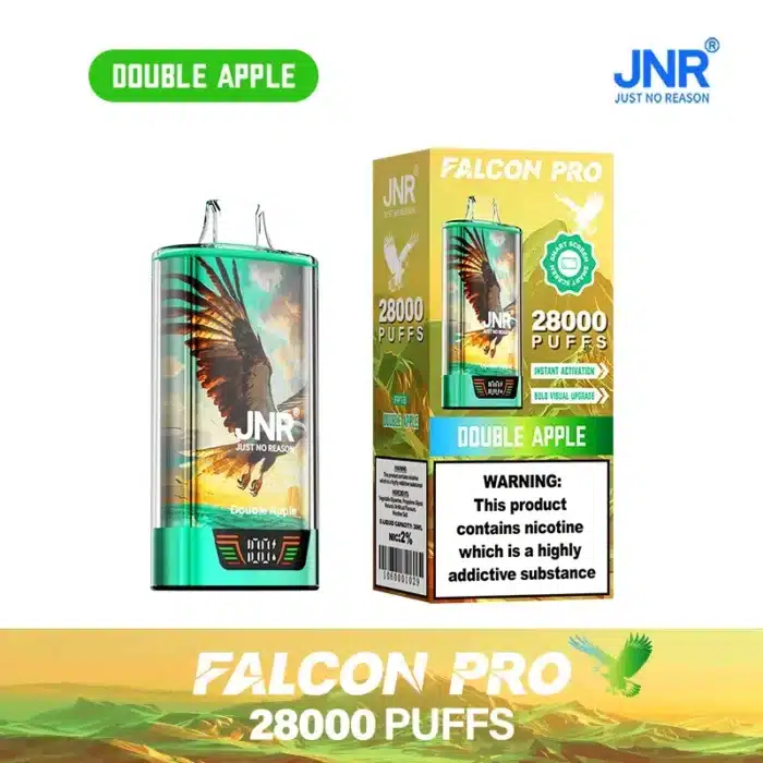 JNRThe Jnr Falcon Pro 28K Puffimgi h vape jnr falcon pro puffs double apple