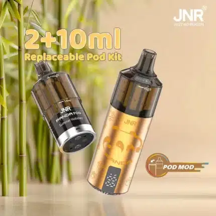 JNRJNR Panda Pod Kit TPD Certified Vape 25500 Puffs 2ml Prefilled Pod 10ml Refillable Bottle 850mAh Rechargeable Batteryimgi jnr panda puffs bood cu